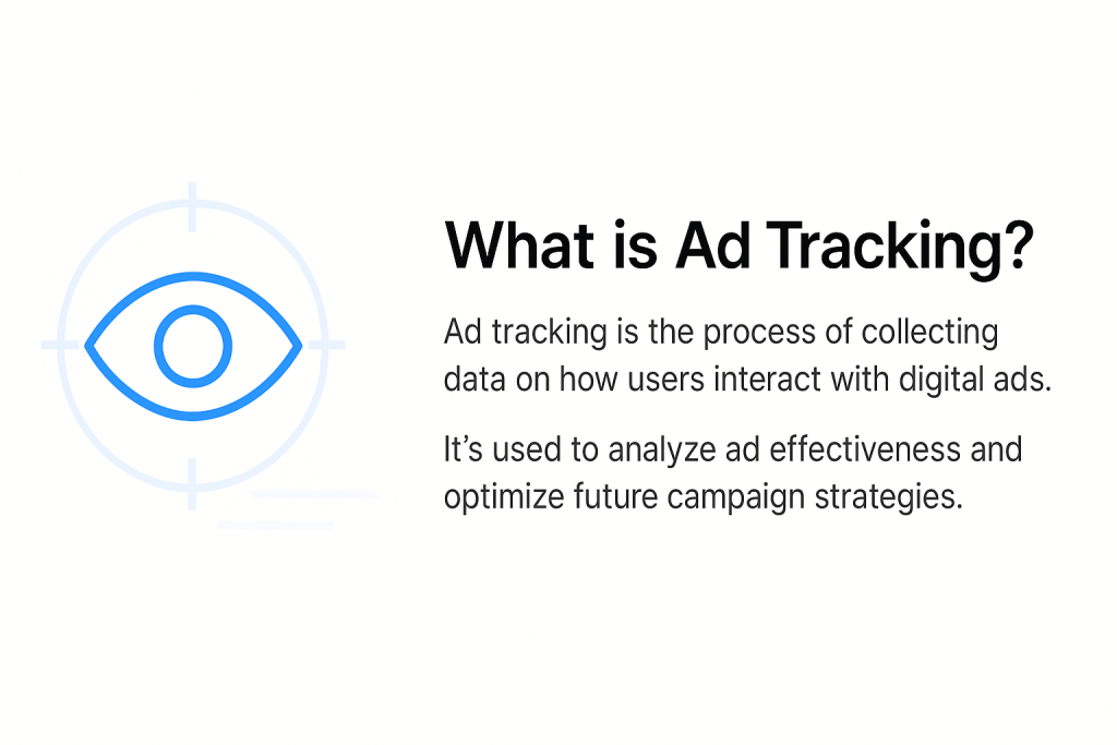 Visual explanation of ad tracking and digital advertising analytics