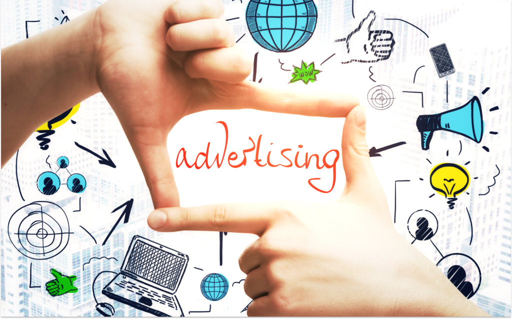 Illustration showing a multi-platform advertising approach where businesses run campaigns across multiple ad platforms to reach wider audiences