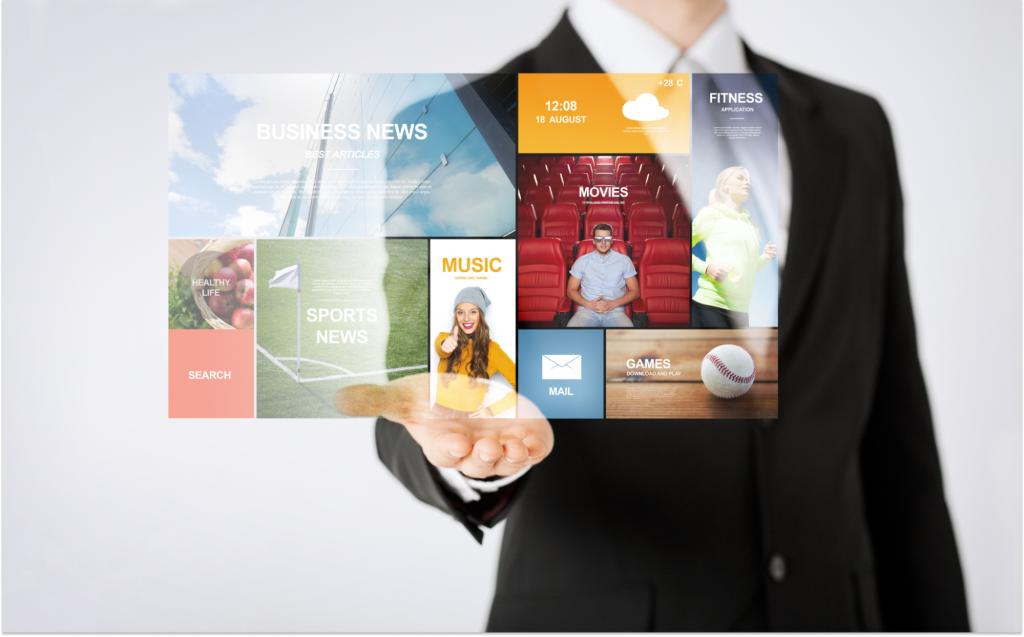 Illustration showing how businesses align industry requirements with advertising goals when choosing a business ad platform